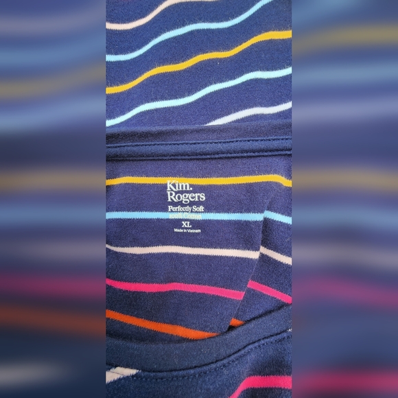 Kim Rogers Multicolor Striped Top - Picture 3 of 3